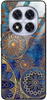 Etui szklane GLASS CASE złote okręgi Xiaomi Redmi NOTE 14 PRO 5G 