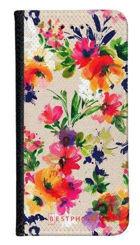 Portfel Wallet Case Xiaomi 14 Pro malowane kwiaty