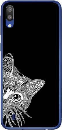 Foto Case Samsung Galaxy M10 biało czarny kot