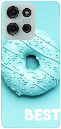 Etui dla przyjaciół friends donut niebieski na Motorola Moto G75