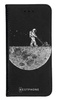 Portfel Wallet Case Oppo Reno 12F astronauta i księżyc