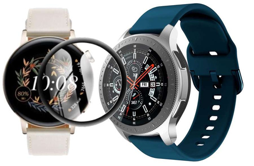opaska pasek bransoleta GEARBAND Huawei Watch GT 3 42mm morska + szkło 5D