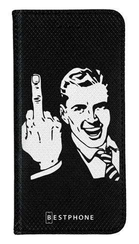 Portfel Wallet Case Samsung Galaxy A54 5G middle finger