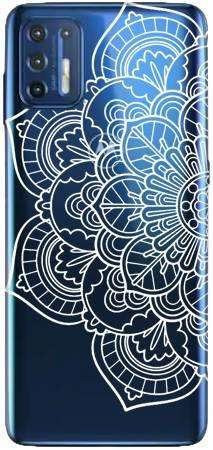 Boho Case Motorola MOTO G9 PLUS pół mandali białej