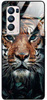 Etui szklane GLASS CASE tygrys w liściach Oppo Reno 5 PRO 4G 
