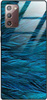 Etui szklane GLASS CASE piórka turkus Samsung Galaxy Note 20 