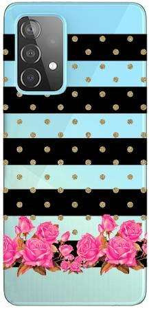Boho Case Samsung Galaxy A73 5G polka i kwiaki