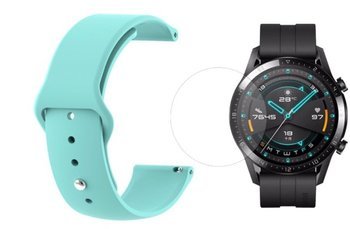 opaska pasek bransoleta SMOOTHBAND Huawei Watch GT 2 46mm miętowa +szkło hartowane na ekran