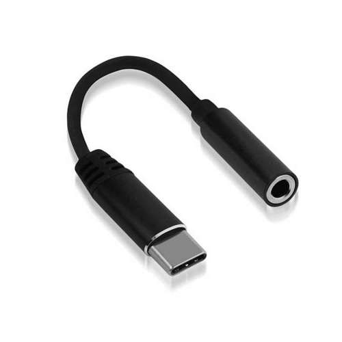 Adapter USB Typ C na Jack 3,5mm Reverse Przejściówka USB-C czarny