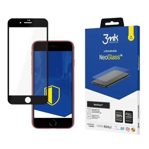 Apple iPhone 7/8 Black - 3mk NeoGlass™