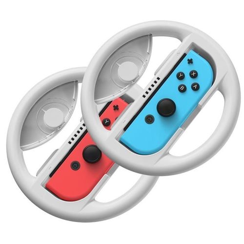 Baseus zestaw 2x kierownica do Nintendo Switch nakładka na Joy-Con joystick pad szary (GMSWB-0G)
