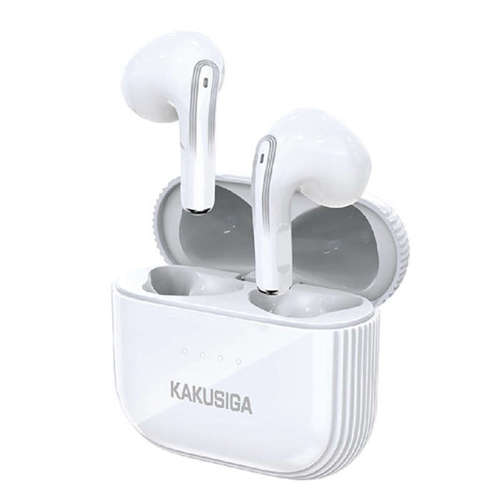 Bezprzewodowe Słuchawki Dokanałowe TWS Bluetooth 5.1 Stereo Music Kakusiga KSC-708 białe