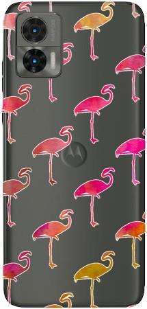 Boho Case Motorola Moto Edge 30 NEO różowe flamingi