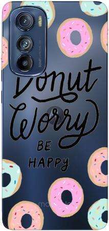 Boho Case Motorola Moto Edge 30 donut worry be happy