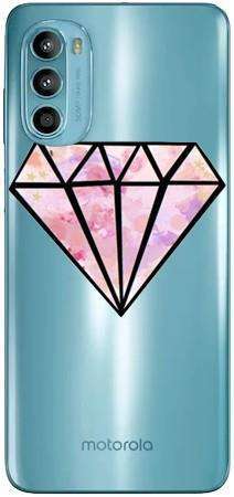 Boho Case Motorola Moto G52 diament różowy