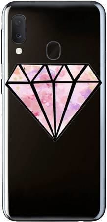 Boho Case Samsung Galaxy A20e diament różowy