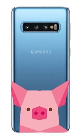 Boho Case Samsung Galaxy S10 świnka rysunek