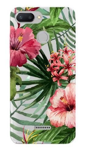 Boho Case Xiaomi Redmi 6 Kwiaty tropikalne