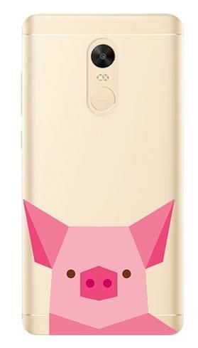 Boho Case Xiaomi Redmi Note 4X świnka rysunek