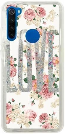 Brokat Case Xiaomi Redmi NOTE 8T kwiatowe LOVE
