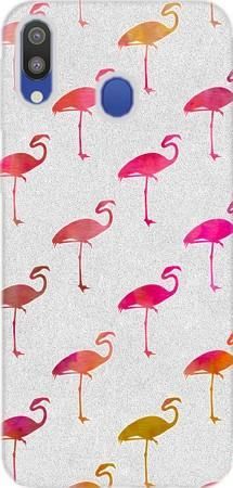 Etui Brokat SHINING flamingi na Samsung Galaxy M20