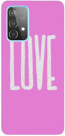 Etui Brokat SHINING różowe LOVE na Samsung Galaxy A72 5G