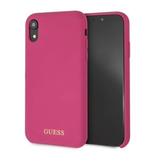 Etui Guess GUHCI61LSGLPI iPhone Xr pink /różowy hard case Silicone