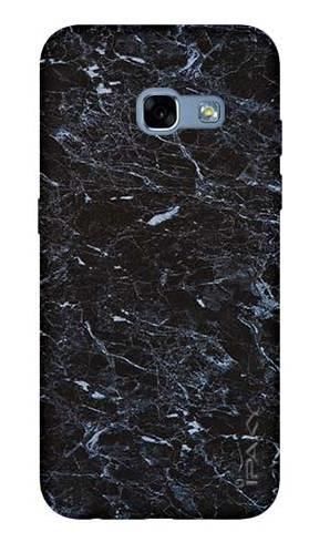 Etui IPAKY Effort czarny marmur na Samsung Galaxy A3 2017 +szkło hartowane