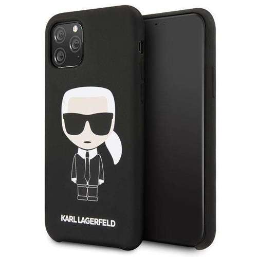 Etui Karl Lagerfeld KLHCN58SLFKBK iPhone 11 Pro hardcase czarny/black Silicone Iconic