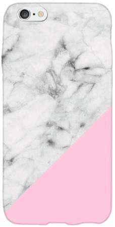 Etui ROAR JELLY biały marmur z pudrowym na Apple iPhone 6 / iPhone 6S