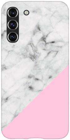 Etui ROAR JELLY biały marmur z pudrowym na Samsung Galaxy S22 Plus