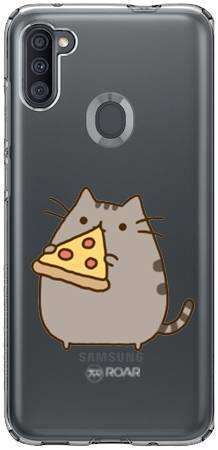 Etui ROAR JELLY koteł z pizzą na Samsung Galaxy M11