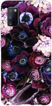 Etui ROAR JELLY purpurowa kompozycja kwiatowa na Samsung Galaxy A41