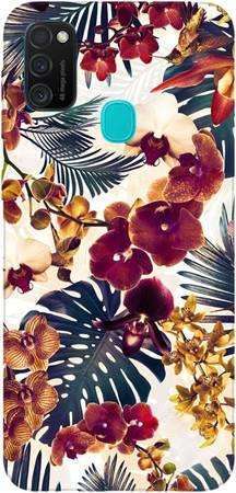 Etui ROAR JELLY tropikalne kwiaty na Samsung Galaxy M21