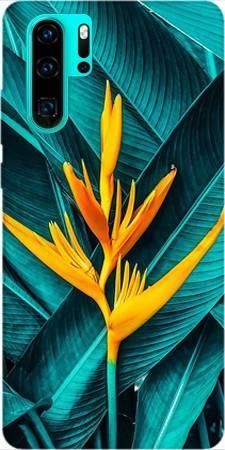 Etui ROAR JELLY żółty kwiat i liście na Huawei P30 Pro