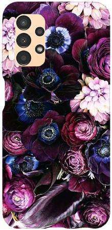 Etui SPIGEN Liquid Crystal purpurowa kompozycja kwiatowa na Samsung Galaxy A13 4G