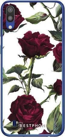 Etui czerwone róże na Samsung Galaxy M10