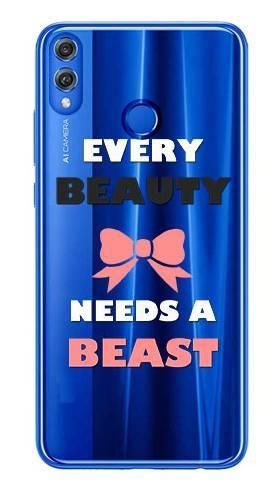Etui dla par beauty needs a beast na Huawei Honor 8x