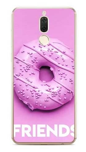 Etui dla przyjaciół friends donut fioletowy na Huawei Mate 10 Lite