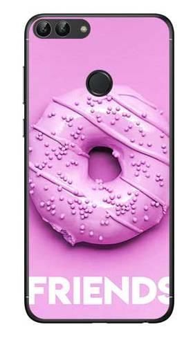 Etui dla przyjaciół friends donut fioletowy na Huawei P Smart