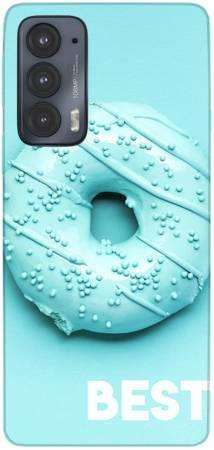 Etui dla przyjaciół friends donut niebieski na Motorola Moto Edge 20