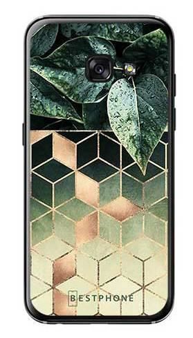 Etui geometryczna roślina na Samsung Galaxy A3 2017