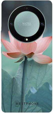 Etui kwiat pudrowy na Huawei Honor Magic 5 Lite