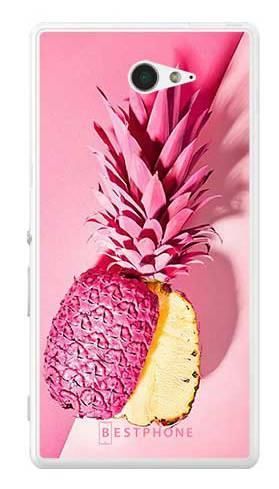 Etui pudrowy ananas na Sony Xperia M2