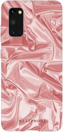 Etui różowy atłas na Samsung Galaxy S20
