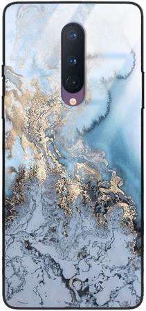 Etui szklane GLASS CASE błękitny marmur OnePlus 8 
