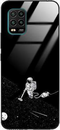 Etui szklane GLASS CASE kosmonauta z odkurzaczem Xiaomi Mi10 Lite 