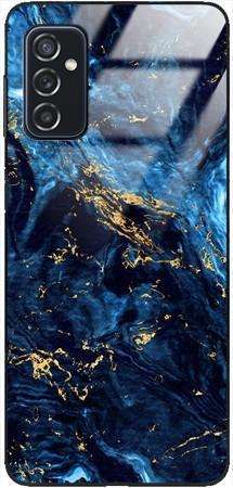 Etui szklane GLASS CASE marmur granat złoto Samsung Galaxy M52 5G 