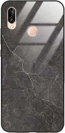 Etui szklane GLASS CASE marmur granit szary Huawei P20 Lite 