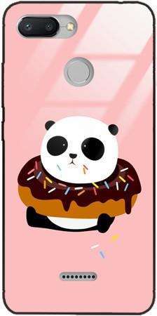 Etui szklane GLASS CASE panda w pączku  Xiaomi Redmi 6 